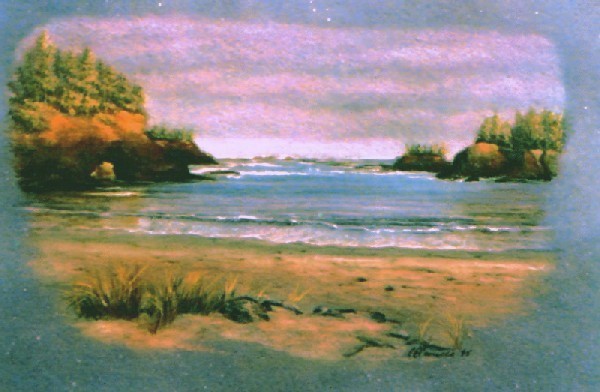 Seascape along California Coastline