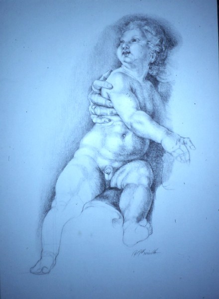 Charcoal Study at the Museum